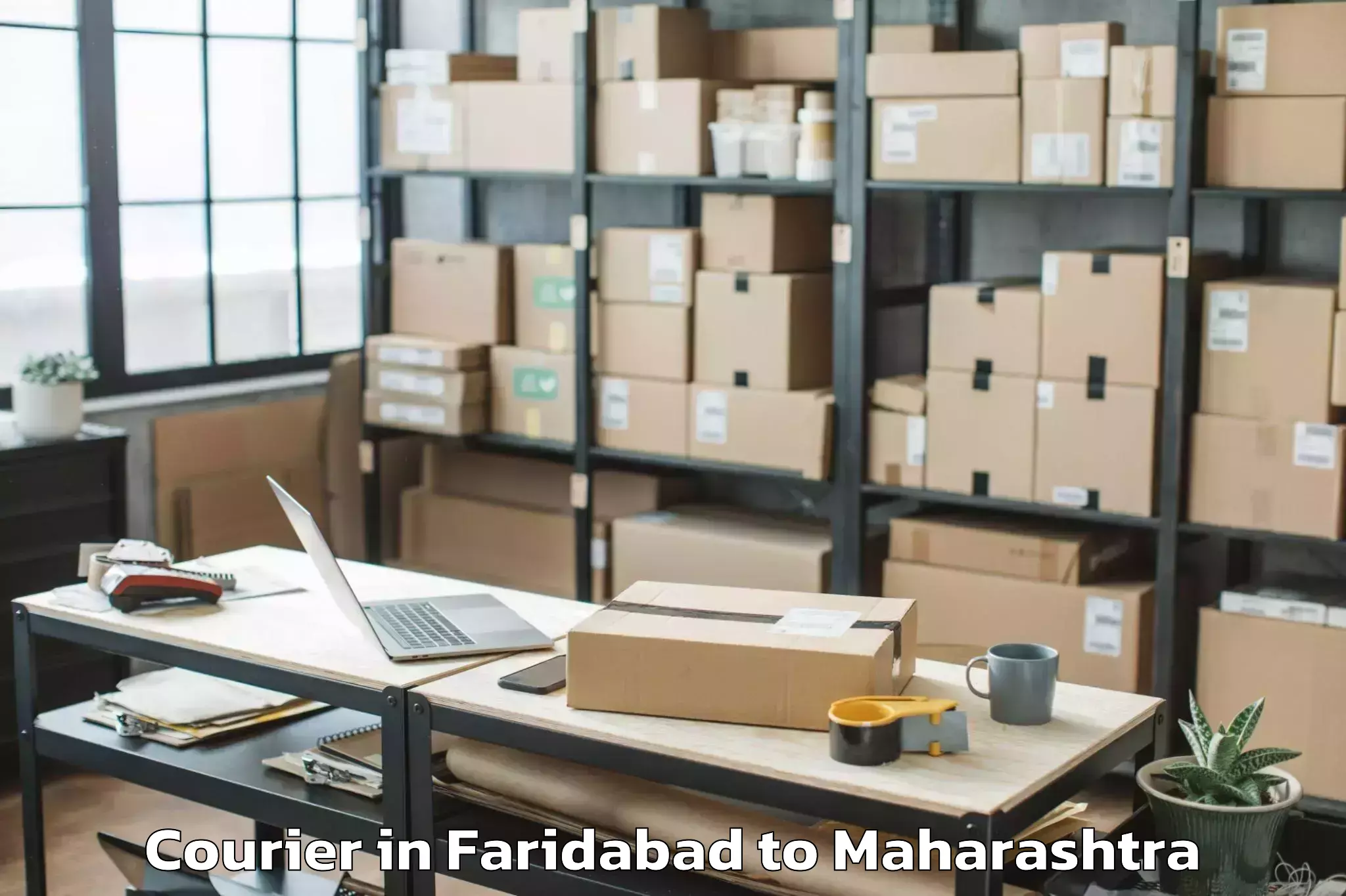 Faridabad to Osmanabad Airport Omn Courier